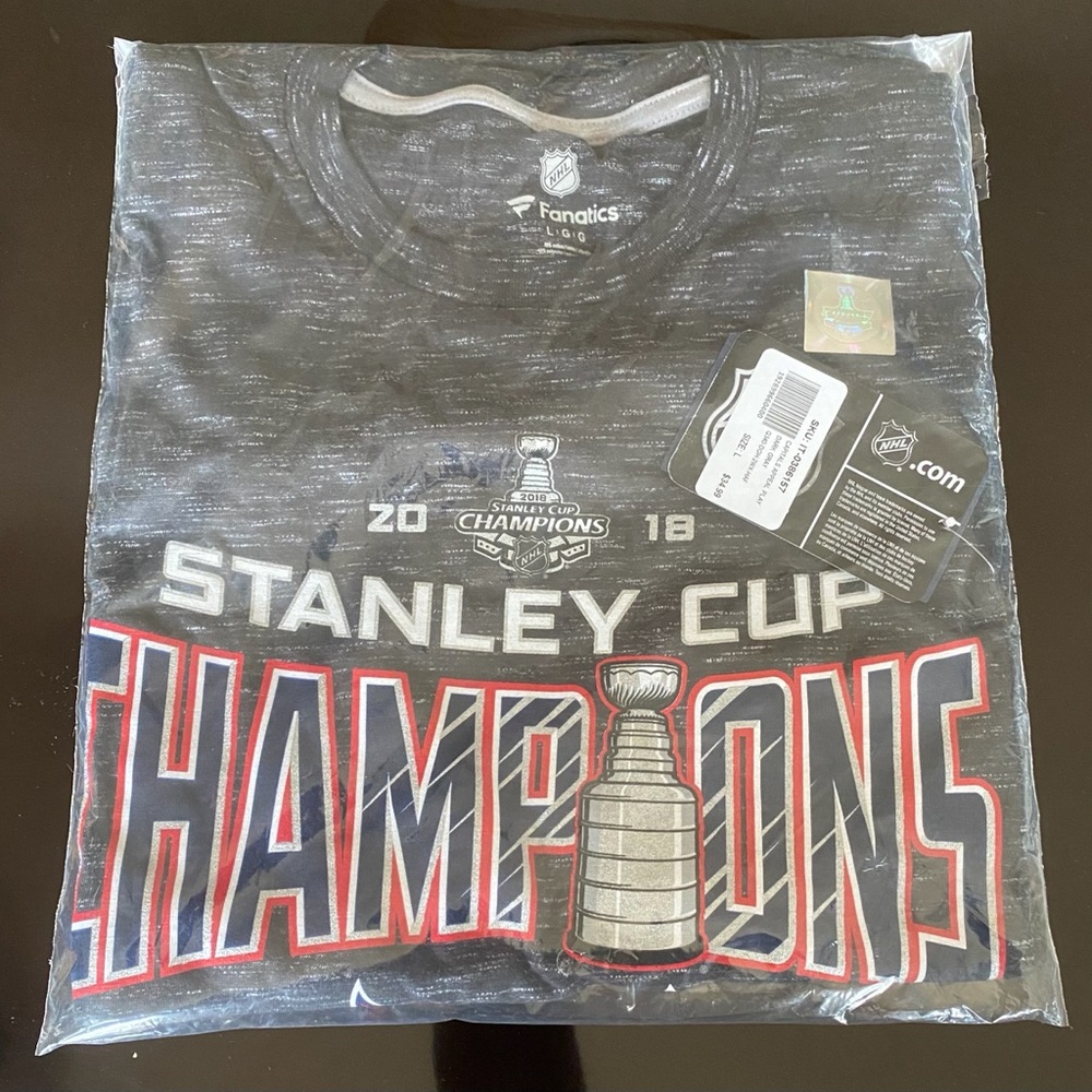 Washington Capitals Stanley Cup Large Gray Tshirt